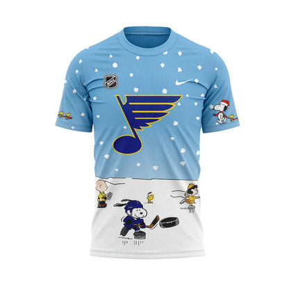 St. Louis Blues Peanuts & Snoopy Night Tshirt