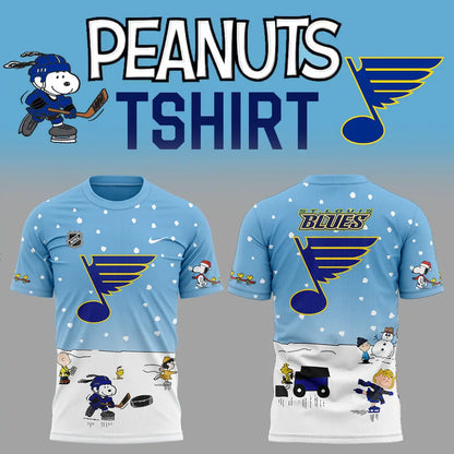 St. Louis Blues Peanuts & Snoopy Night Tshirt