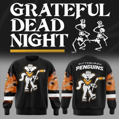 Limited Edition Pittsburgh Penguins Grateful Dead Night Sweatshirt