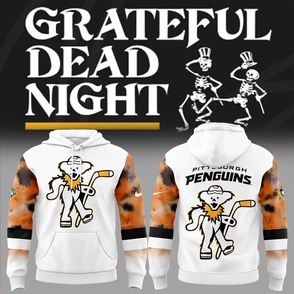 Limited Edition Pittsburgh Penguins Grateful Dead Night Hoodie