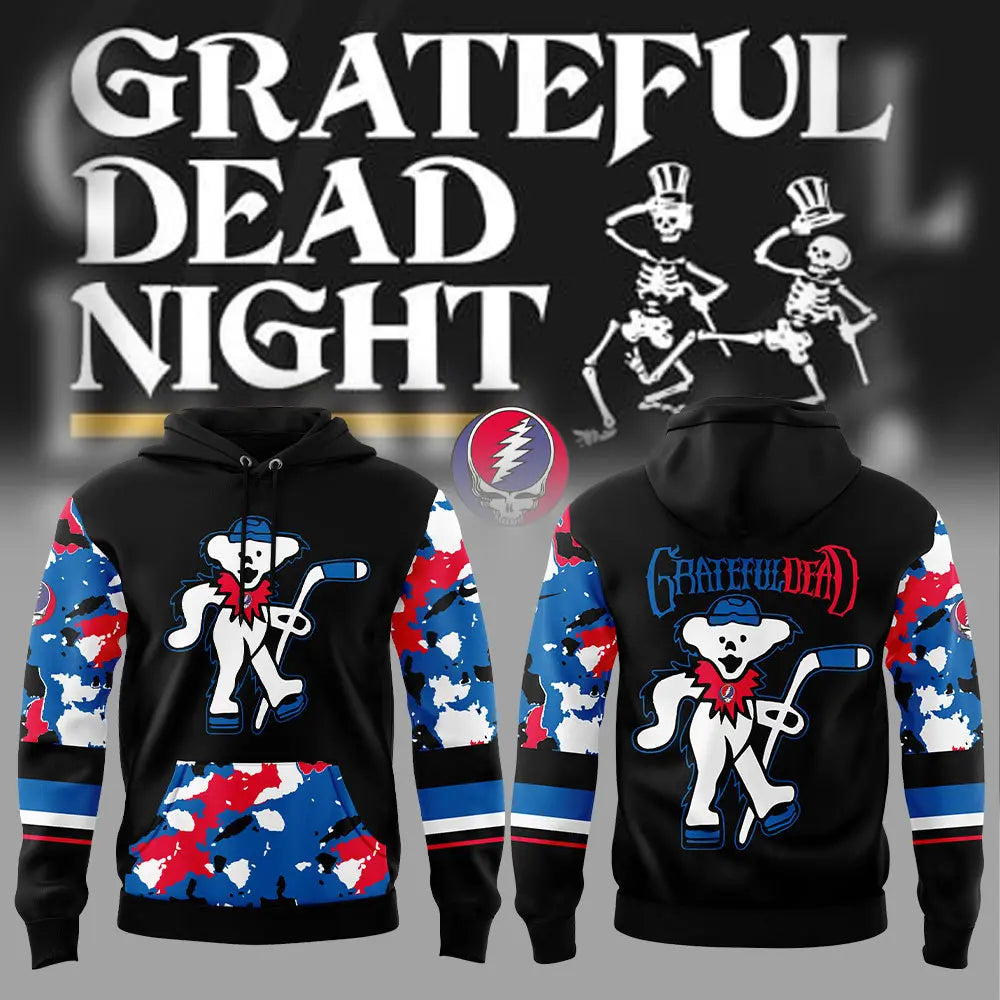 Limited Edition Dallas Stars Grateful Dead Night Hoodie