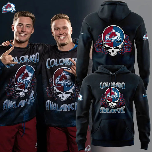 Limited Edition Colorado Avalanche Grateful Dead Night Hoodie