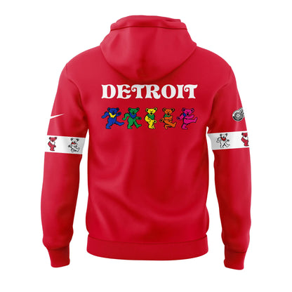 Limited Edition Detroit Red Wings Grateful Dead Night Hoodie