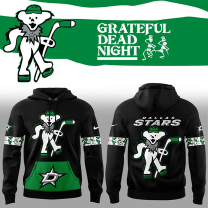 Limited Edition Dallas Stars Grateful Dead Night Hoodie