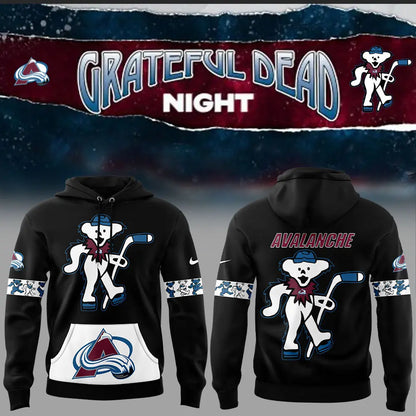 Limited Edition Colorado Avalanche Grateful Dead Night Hoodie