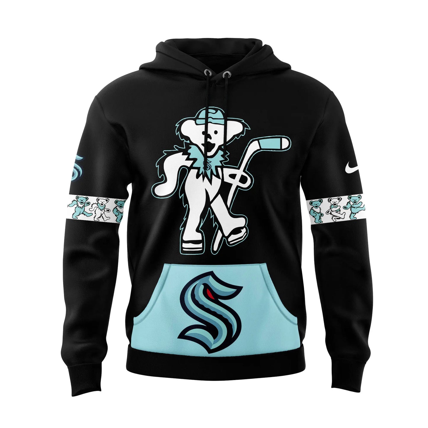 Limited Edition Seattle Kraken Grateful Dead Night Hoodie