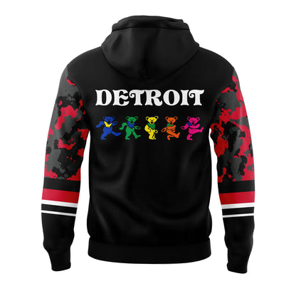 Limited Edition Detroit Red Wings Grateful Dead Night Hoodie