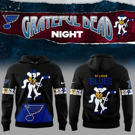 Limited Edition St. Louis Blues Grateful Dead Night Hoodie