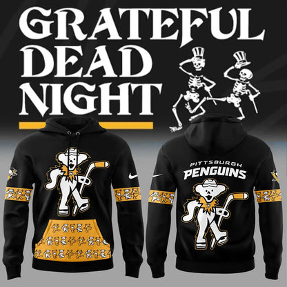 Limited Edition Pittsburgh Penguins Grateful Dead Night Hoodie