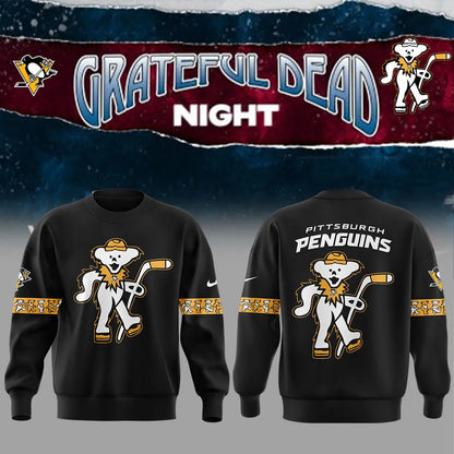 Limited Edition Pittsburgh Penguins Grateful Dead Night Sweatshirt