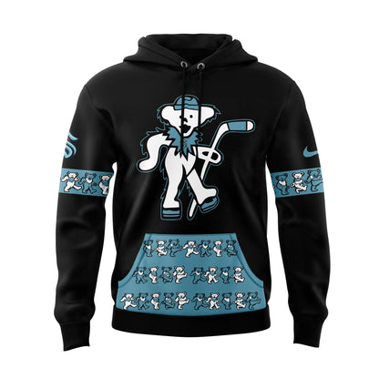 Limited Edition Seattle Kraken Grateful Dead Night Hoodie