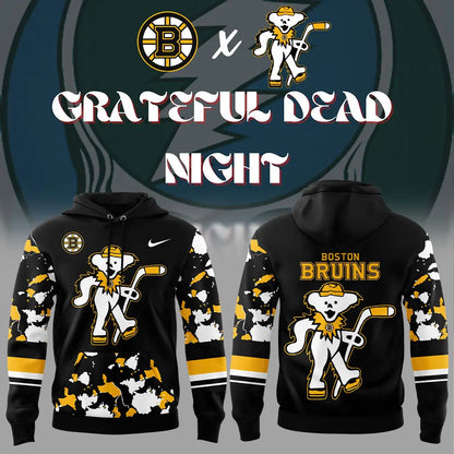 Limited Edition Boston Bruins Grateful Dead Night Hoodie