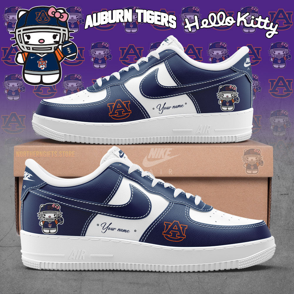 Auburn Football x Hello Kitty Custom Name AF1 New Shoes