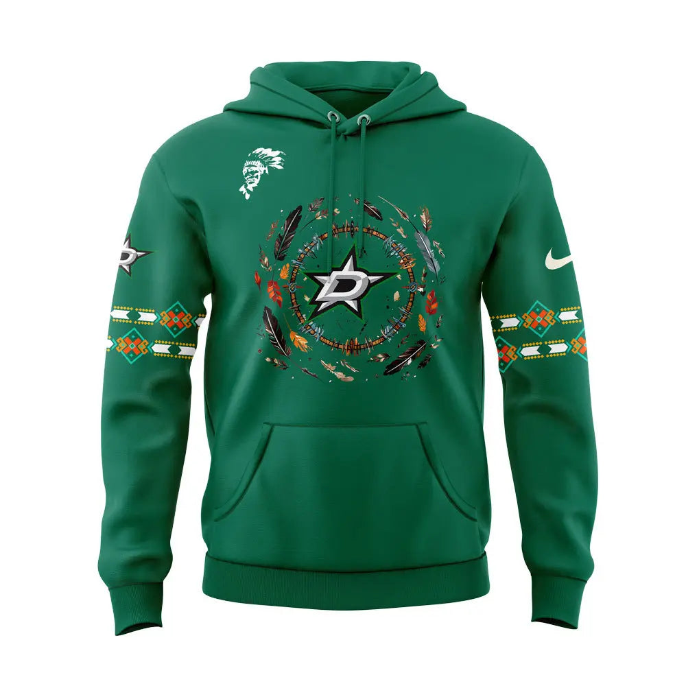 Limited Edition Dallas Stars Native American Heritage Month Hoodie