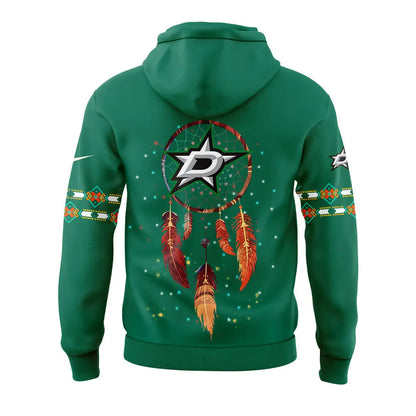 Limited Edition Dallas Stars Native American Heritage Month Hoodie