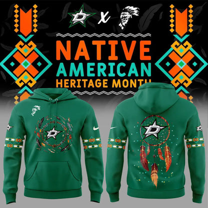 Limited Edition Dallas Stars Native American Heritage Month Hoodie