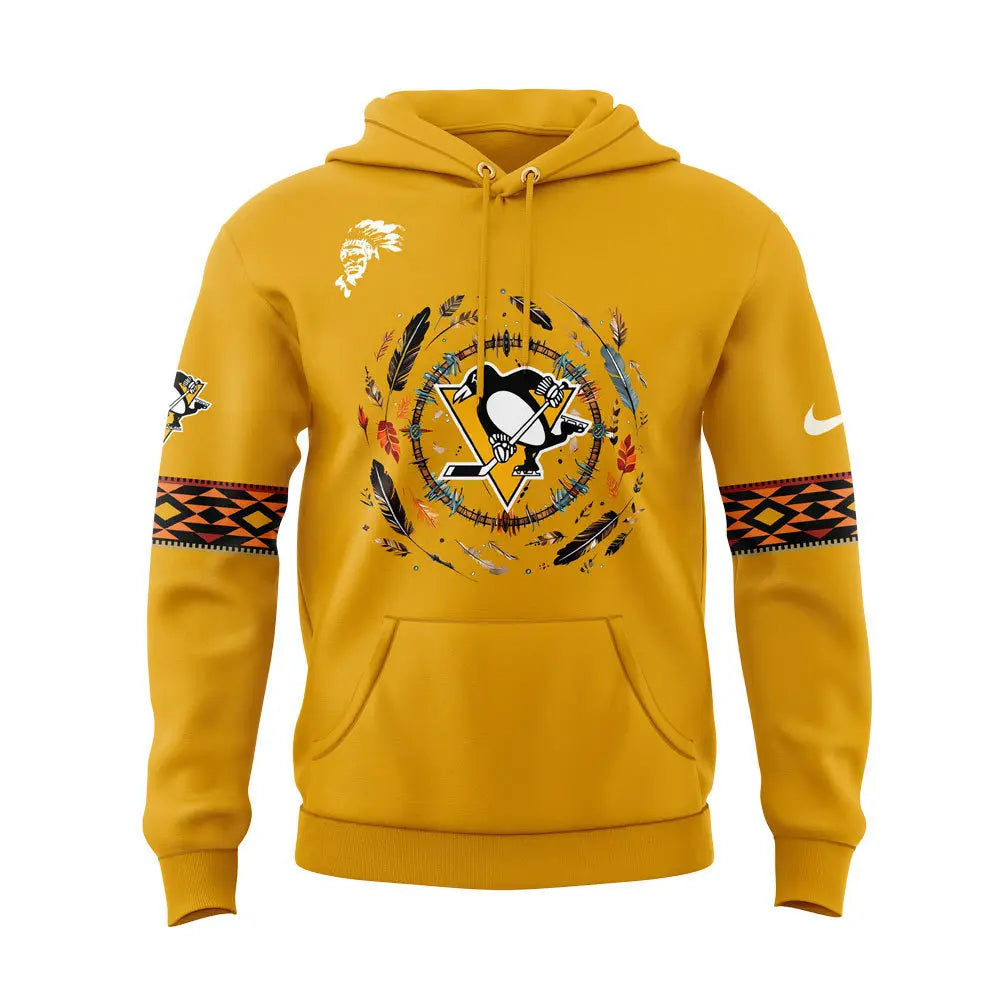 Limited Edition Pittsburgh Penguins Native American Heritage Month Hoodie