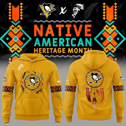 Limited Edition Pittsburgh Penguins Native American Heritage Month Hoodie