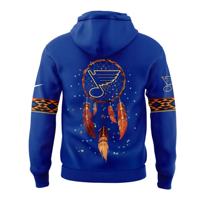 Limited Edition St. Louis Blues Native American Heritage Month Hoodie