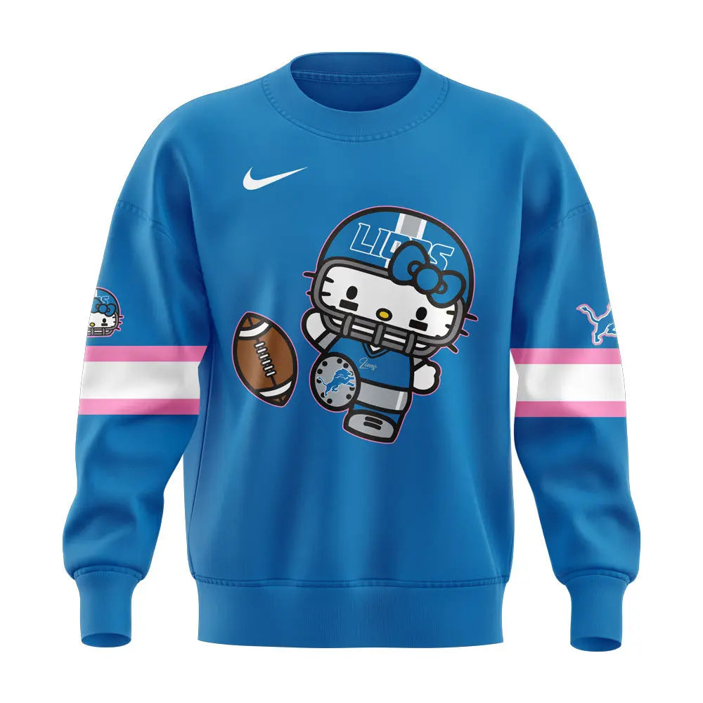 Limited Edition Detroit Lions x Hello Kitty Sweatshirt