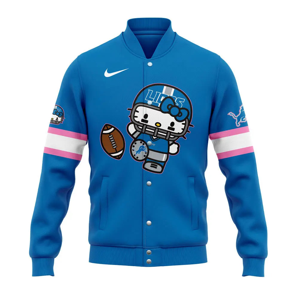 Limited Edition Detroit Lions x Hello Kitty Bomber Jacket