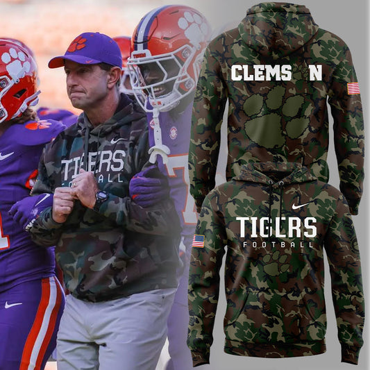 Clemson Football Coach ”Dabo Swinney” Camo Hoodie