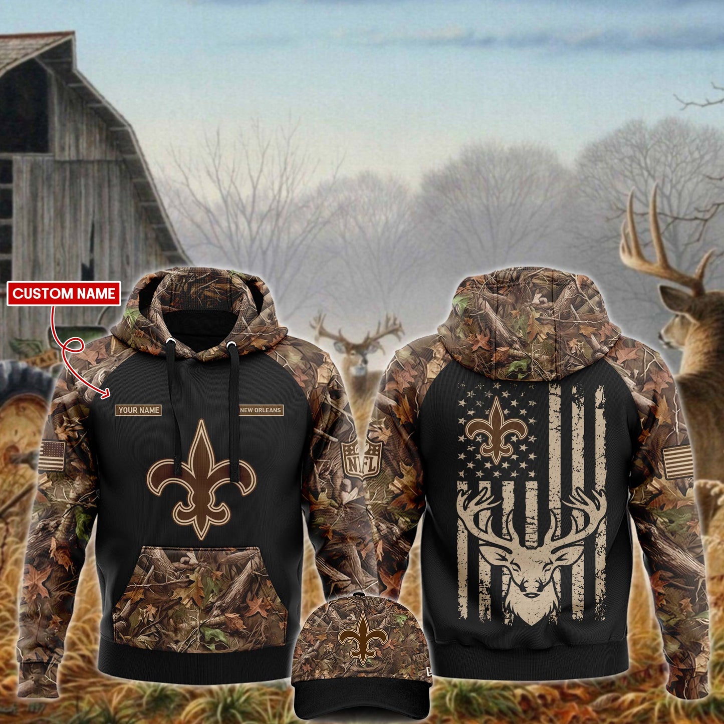 New Orleans Saints 2024 Limited Edition Hunting Hoodie