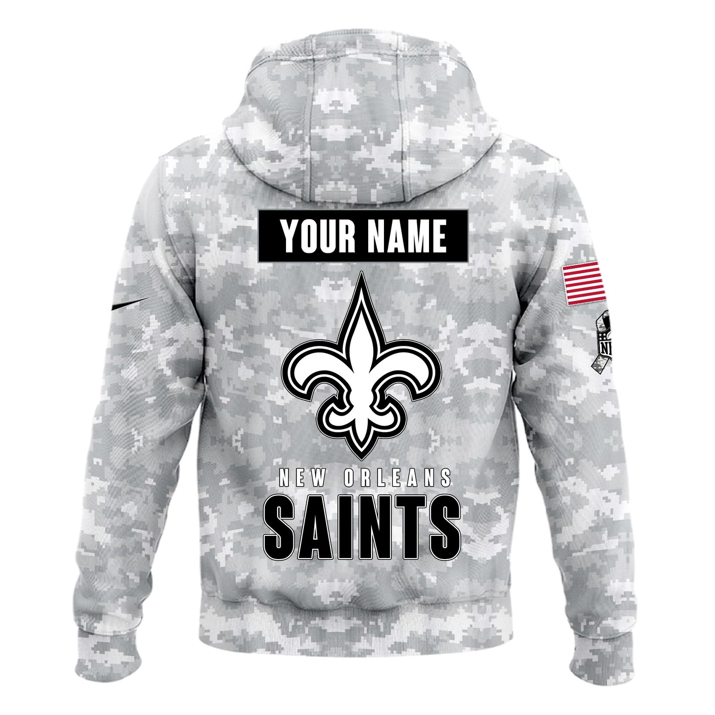 New Orleans Saints 2024 Salute to Service Club Limited Edition Camo Hoodie