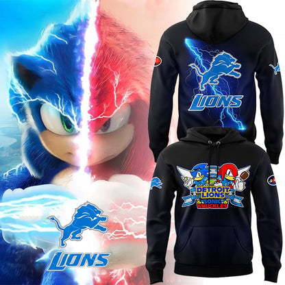 Detroit Lions Limited Edition Detroit Lions x Sonic And Knuckles Hoodie