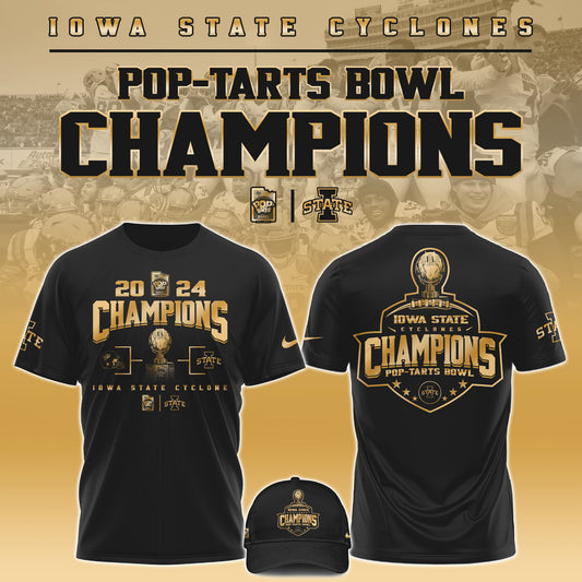 Iowa State Cyclones NCAA Pop-Tarts Bowl Champions Limited Edition Tshirt 2024