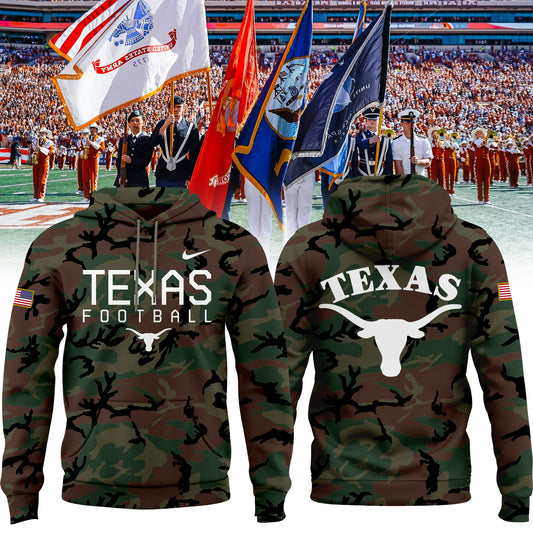 Limited Edition 2024 Military Appreciation TEXAS LONGHORNS Hoodie