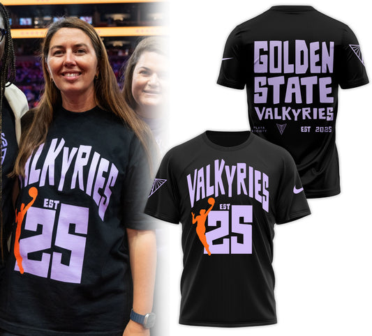 Unisex Playa Society Eclipse Black Golden State Valkyries Premium T Shirt