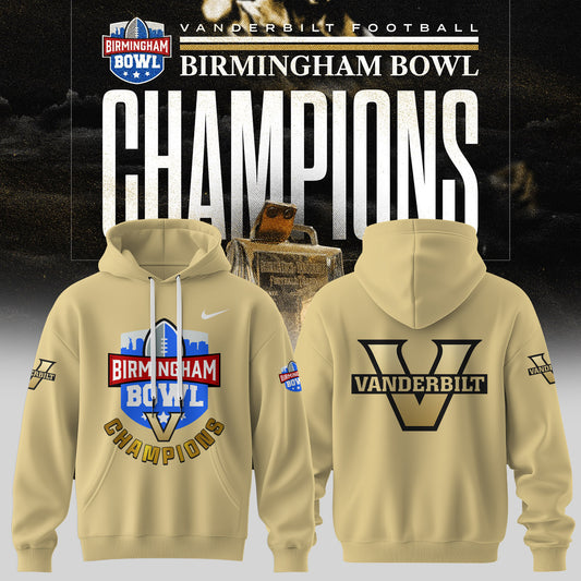 Vanderbilt Football Birmingham Bowl Champions Limited Hoodie