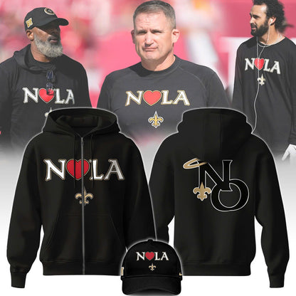 New Orleans Saints NFL x NOLA Limited Edition Zip Hoodie 2025