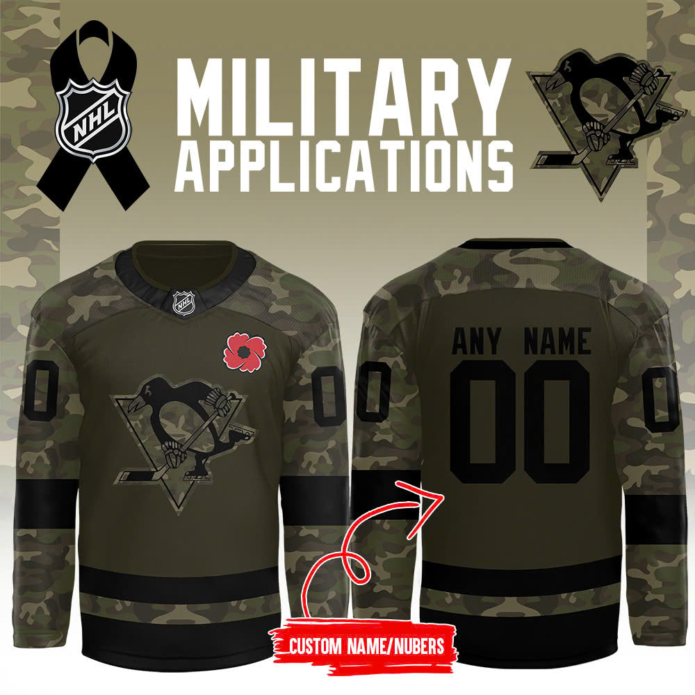 Pittsburgh Penguins x 2024 Military Appreciation Night Custom Jersey