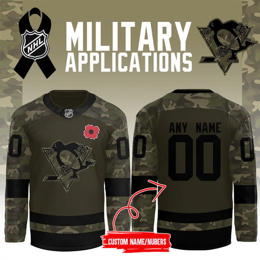 Pittsburgh Penguins x 2024 Military Appreciation Night Custom Jersey