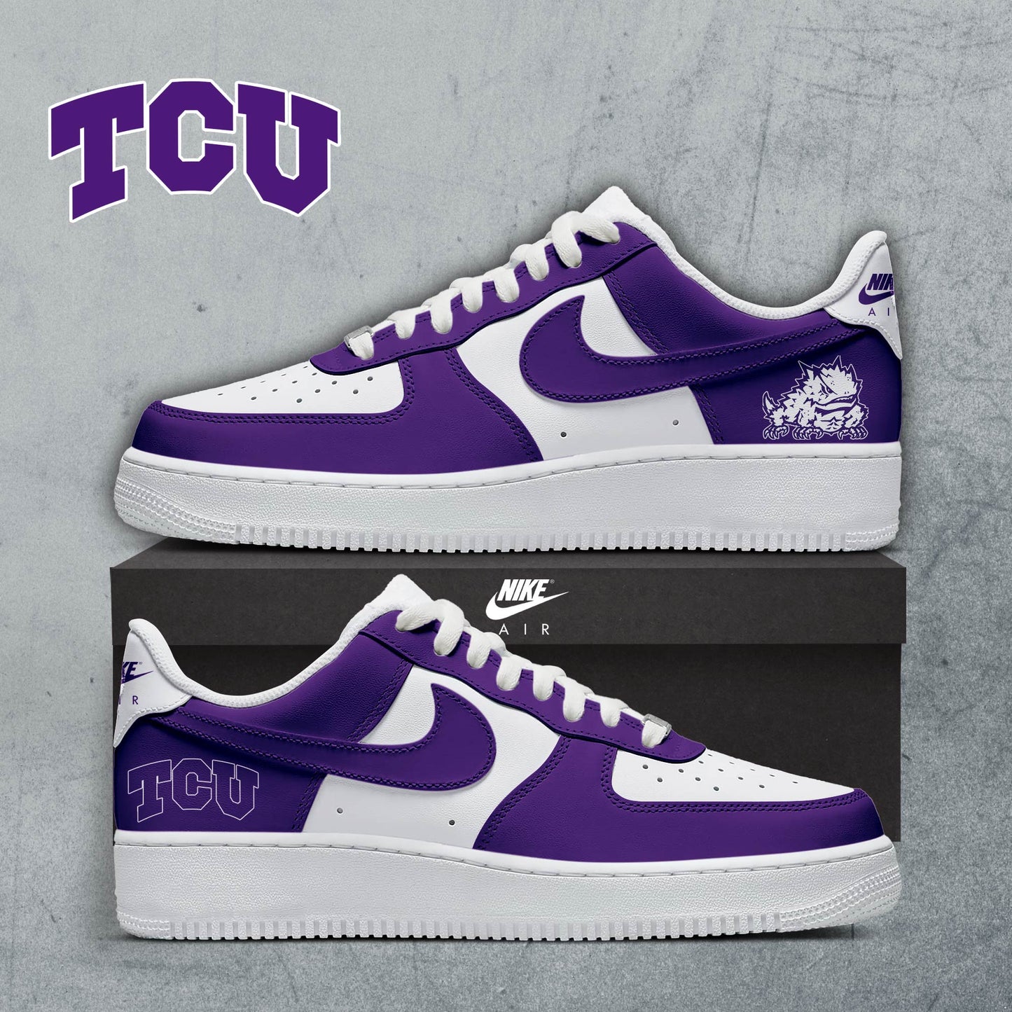 TCU Horned Frogs 2024 AF1 New Shoes