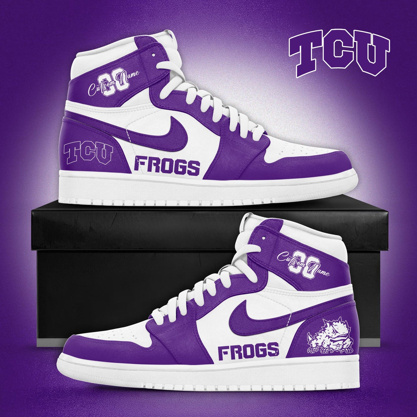 Special Edition TCU Horned Frogs 2024 JD1 New Shoes