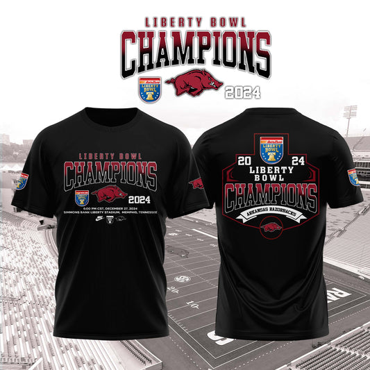 Arkansas Razorback Bowl Champion 2024 Tshirt Limited Edition