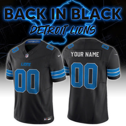 Detroit Lions Back In Black NFL Limited Edition Jersey 2024