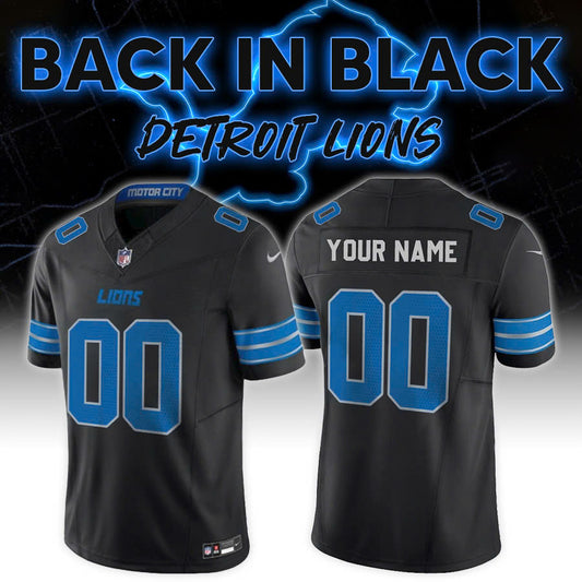 Detroit Lions Back In Black NFL Limited Edition Jersey 2024