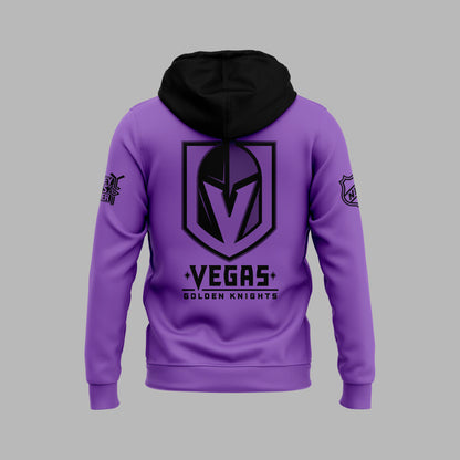 Vegas Golden Knights 2024 Hockey Fights Cancer Limited Pullover Hoodie