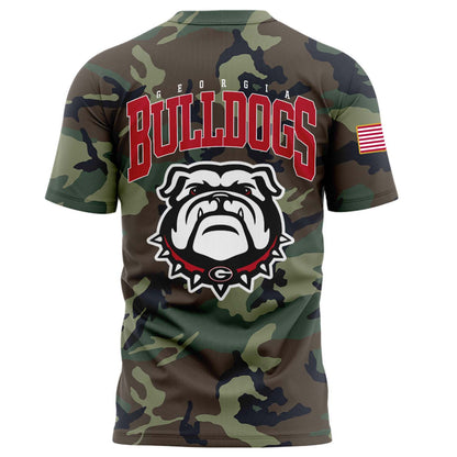 Georgia Bulldogs football Camo 2024 Salute to Service Tshirt