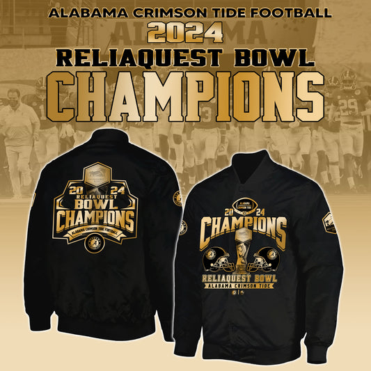 Alabama Crimson Tide NCAA ReliaQuest Bowl Champions Limited Edition Bomber Jacket