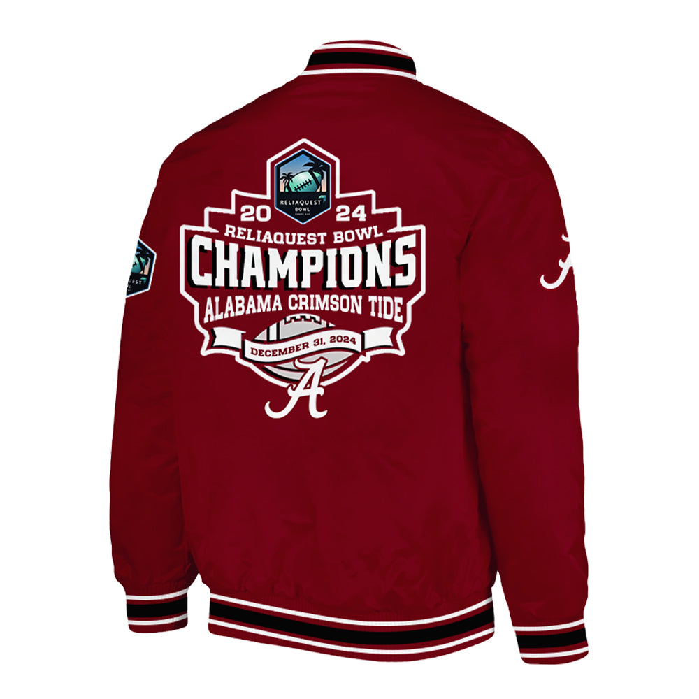 Alabama Crimson Tide NCAA ReliaQuest Bowl Champions Limited Edition Bomber Jacket