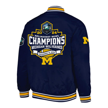 Michigan Wolverines NCAA ReliaQuest Bowl Champions Limited Edition Bomber Jacket