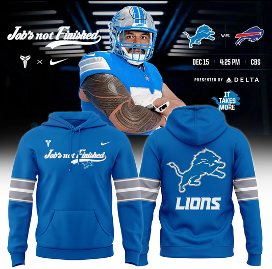 Detroit Lions Special New Job’s Not Finished Kobe x Hoodie