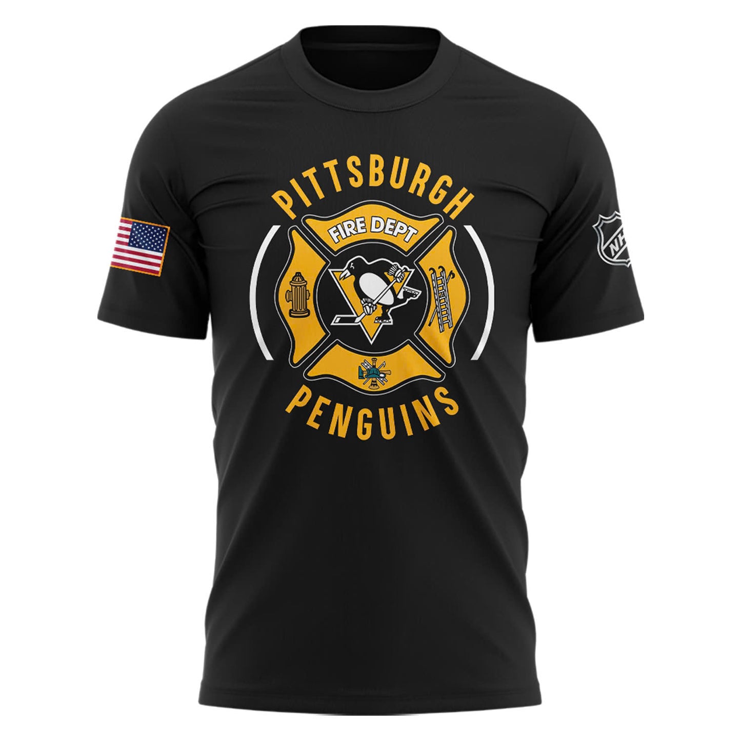 Pittsburgh Penguins x 2024 Firefighter Appreciation Night Premium Limited Tee