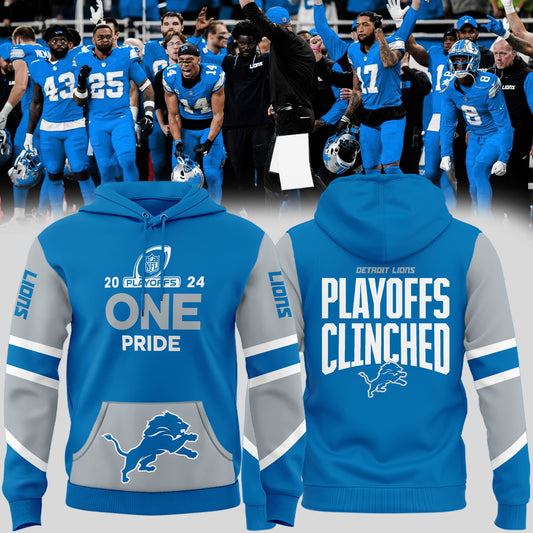 Detroit Lions Special New NFL Playoffs Clinched Hoodie