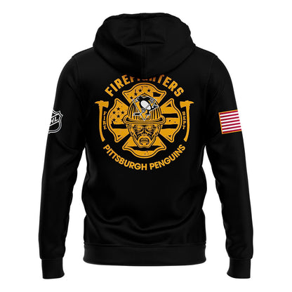 Pittsburgh Penguins x 2024 Firefighter Appreciation Night Premium Limited Pullover Hoodie